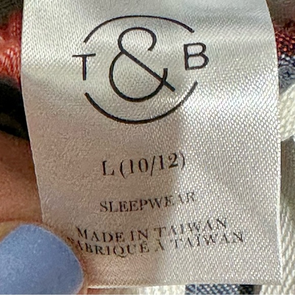 Treasure & Bond NWT Kids Flannel Plaid Pajama Pants Large (10/12) - Picture 3 of 8